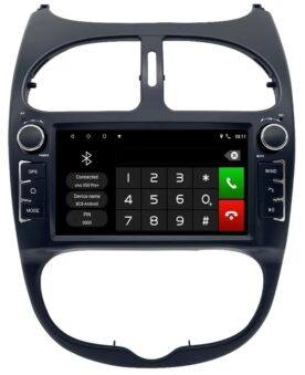 مانیتور اندروید فابریک پژو 206 8 اینچی,car multimedia android peugeot 206