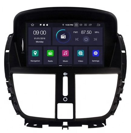 مانیتور اندروید پژو 207 مدل 7 اینچی Car Multimedia Android 207 7 Inch