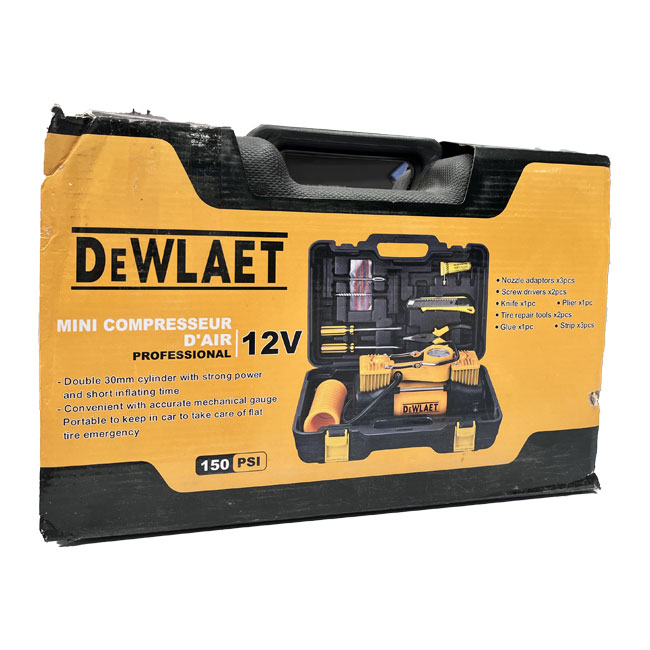 پمپ باد دو سیلندر خودرو دولیدت مدل DewLaet DTW300