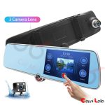 دوربین آینه 3 لنزه صفحه لمسی 5 اینچی Vehicle BlackBOX DVR