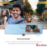 دوربین آینه 3 لنزه صفحه لمسی 5 اینچی Vehicle BlackBOX DVR
