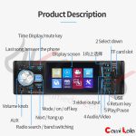 رادیو پخش تصویری مدل Car MP5 Player 4026MU