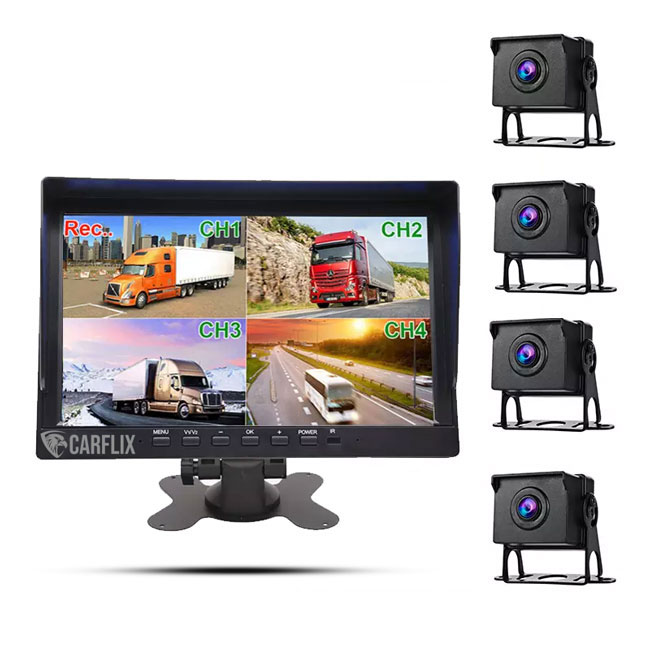 دوربین کامیون چهار دوربین 360 مانیتور دار کارفلیکس CT10