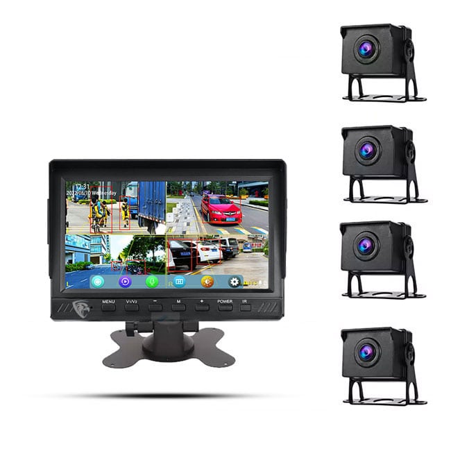 دوربین کامیون چهار دوربین 360 مانیتور دار کارفلیکس CT07