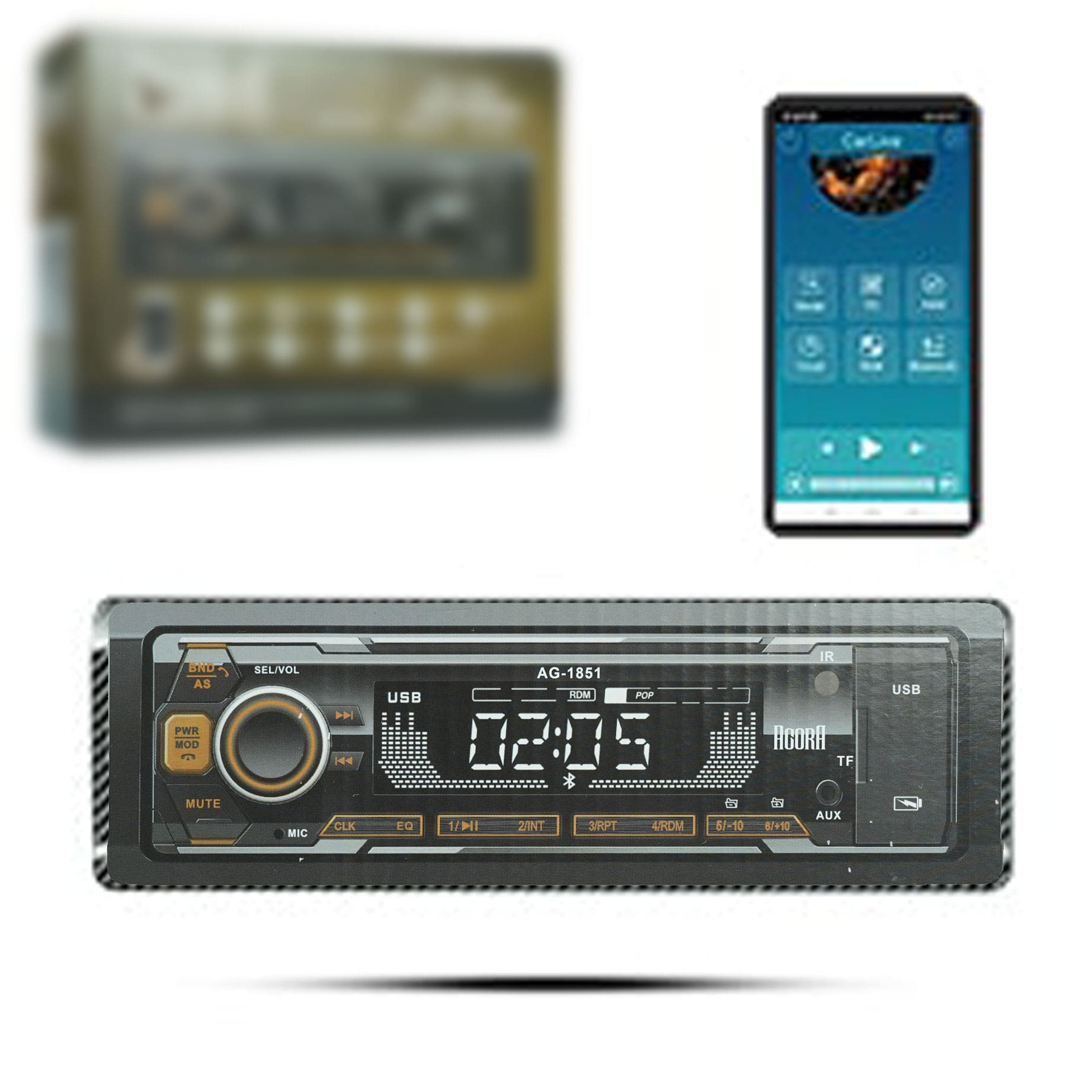 رادیو پخش بلوتوث دار دوفلش آگورا مدل AGORA AG-1851
