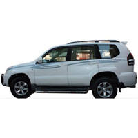 خط کشی بغل تویوتا پرادو 2005 تا 2009 نقره ای ZC-PLD-108