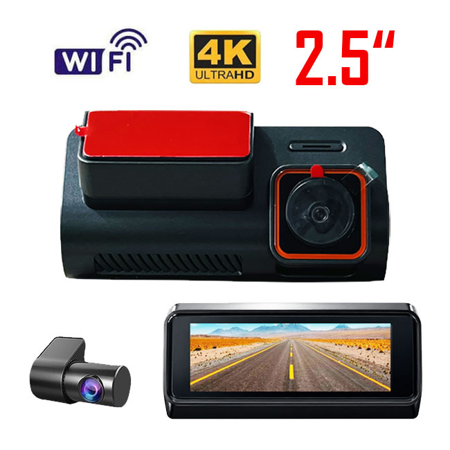 دوربین ثبت وقایع کارفلیکس 4K دو دوربین مدل CX-25Pro